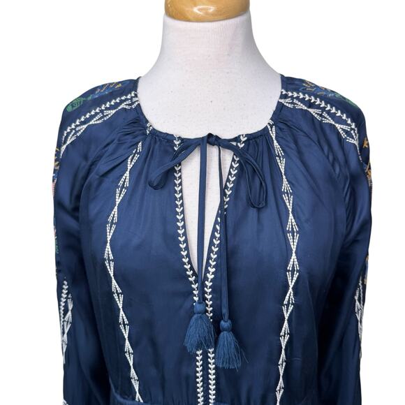 JOHNNY WAS LEXIE TIERED MINI DRESS Small NWT - Picture 7 of 9